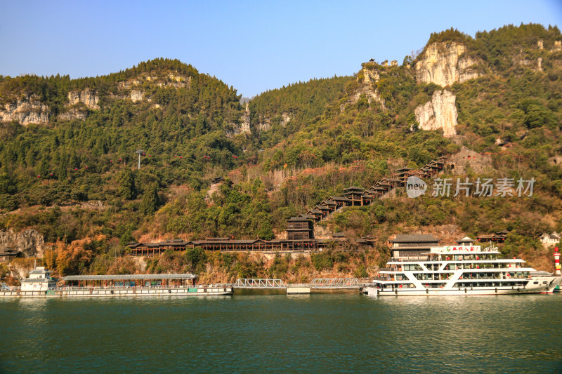 湖北宜昌三峡人家景区长江西陵峡灯影峡江域