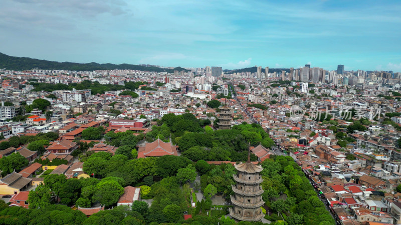 航拍泉州开元寺