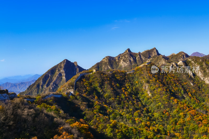 万里长城秋天自然风景