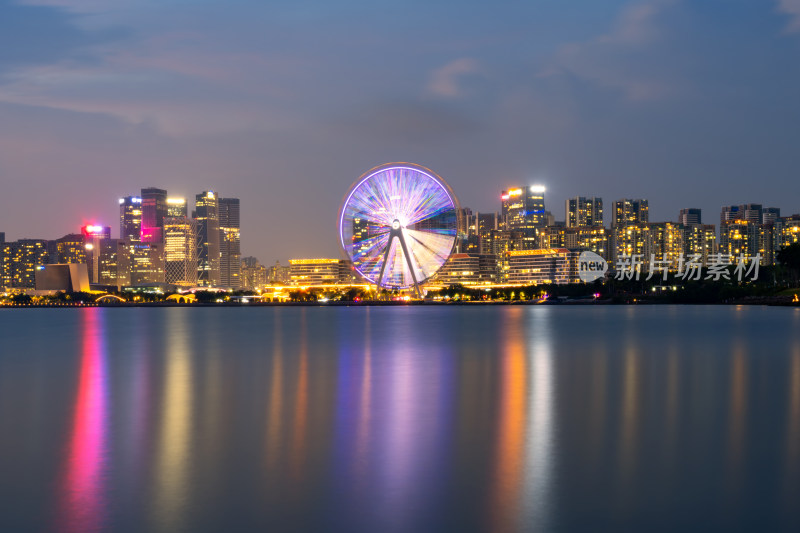 深圳欢乐港湾摩天轮夜景