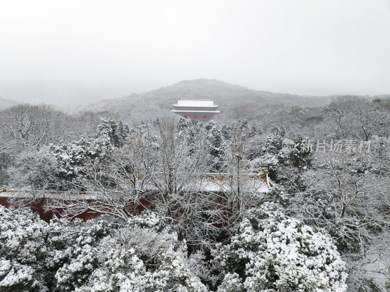 南京明孝陵雪景