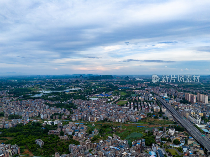 贵港城市建筑航拍图