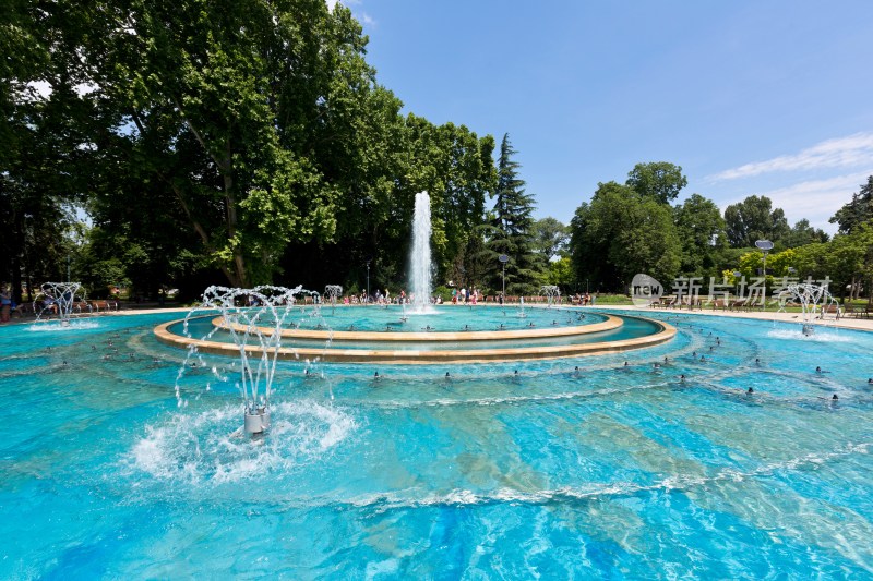 匈牙利布达佩斯音乐喷泉