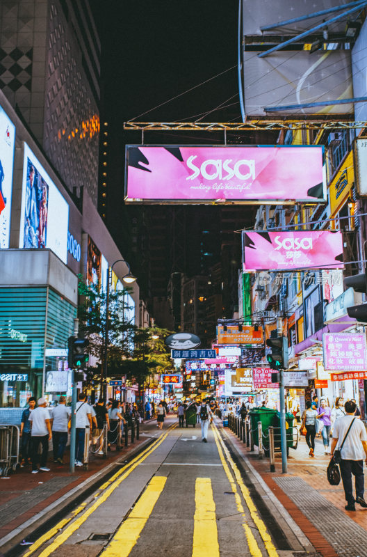 香港城市夜景风光