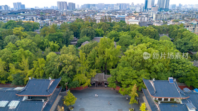 眉山三苏祠景区航拍图