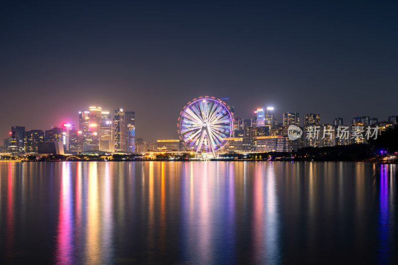 深圳欢乐港湾摩天轮夜景