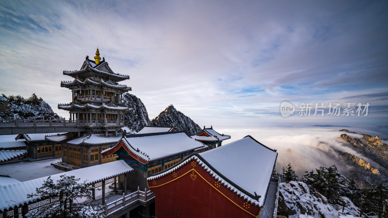 洛阳老君山雪景