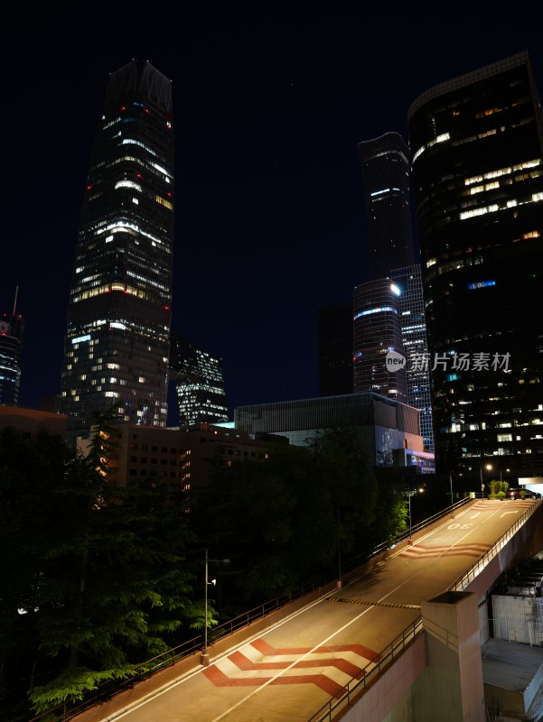 北京 国贸 cbd 夜景