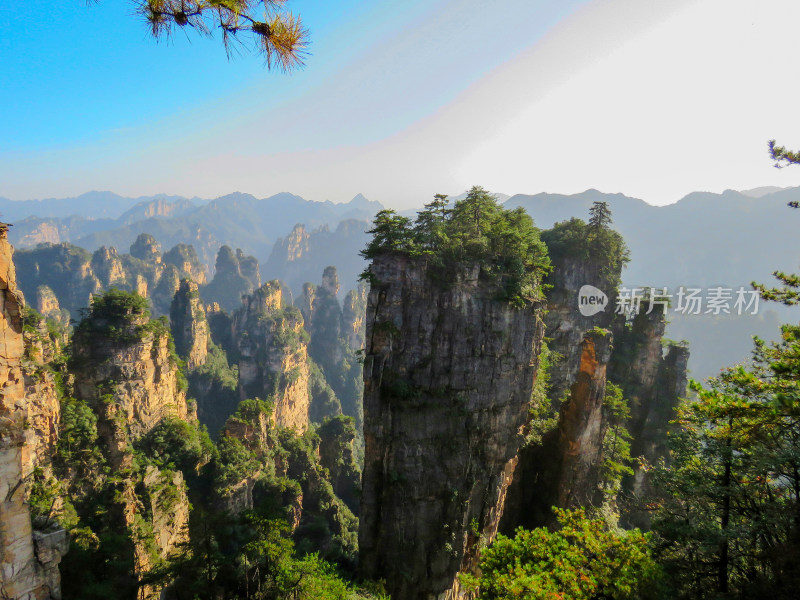 中国湖南张家界国家森林公园旅游风光