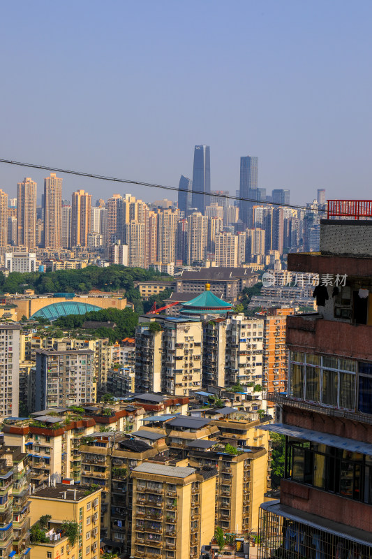 重庆魔幻都市居民建筑全景