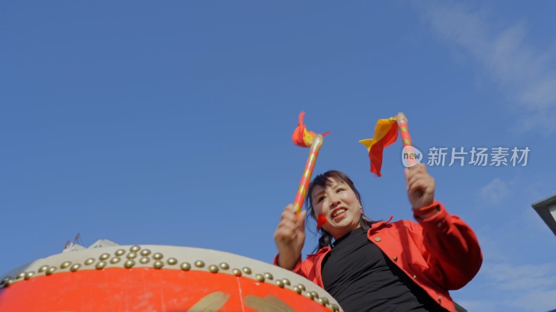 敲鼓鼓槌节日喜庆打鼓庆祝