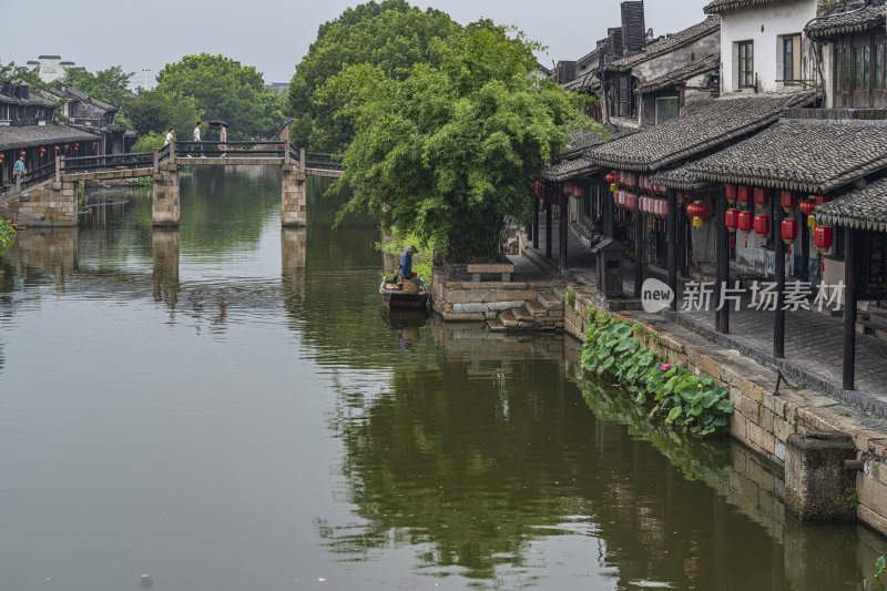 浙江嘉兴西塘古镇江南水乡风景