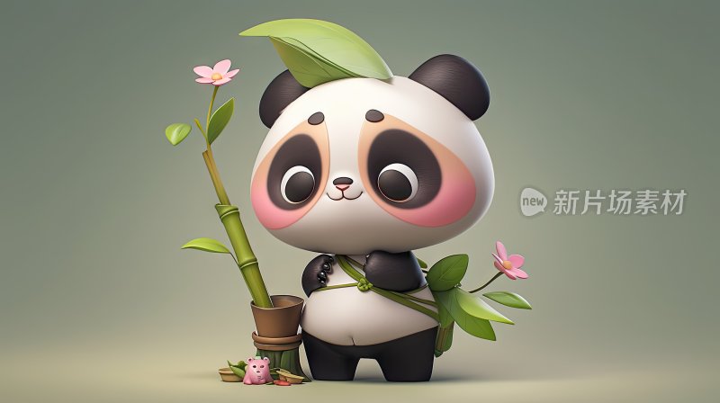 3D卡通IP国宝大熊猫