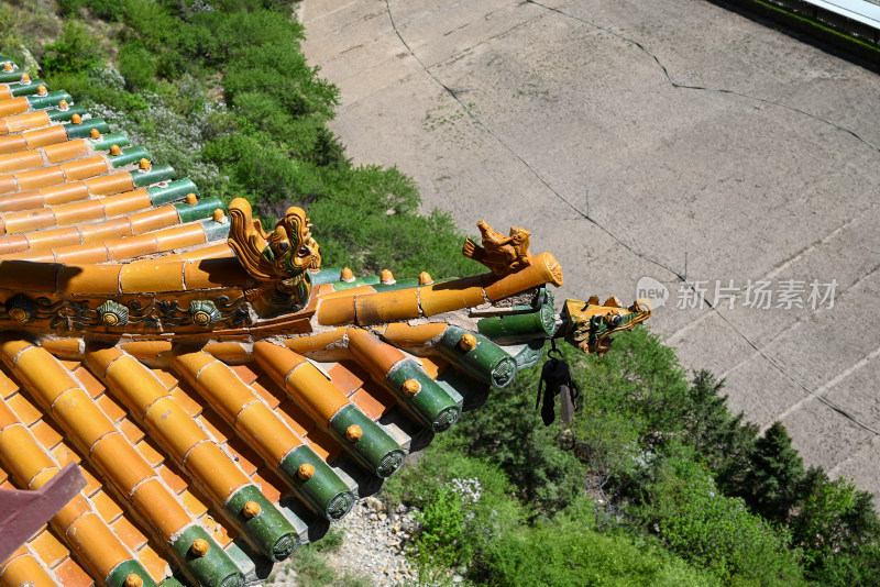 山西悬空寺 屋檐建筑细节