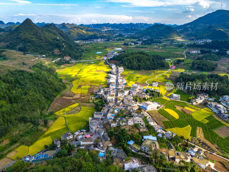 绿色能源风能发电喀斯特地貌