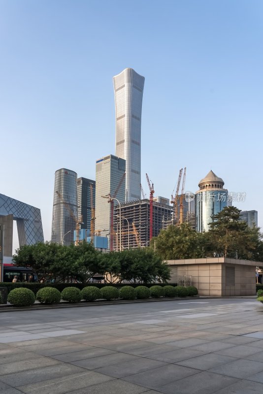 北京国贸CBD周边楼房建设塔吊