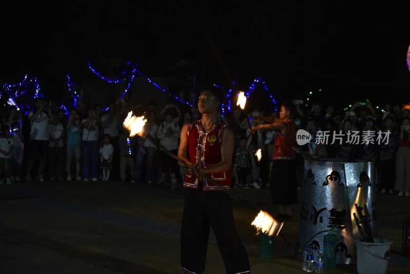 民间关于火的表演