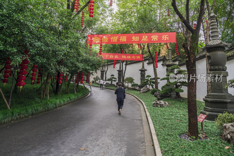 杭州飞来峰景区上天竺法喜禅寺古建筑