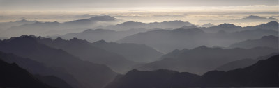 群山高山山脉山峦风光宽幅图片