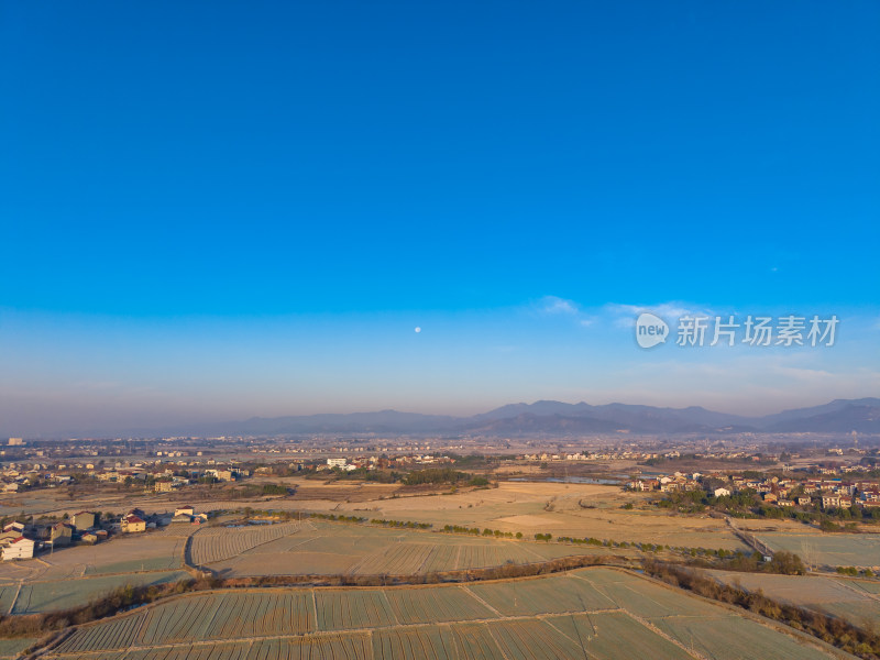 乡村田园风光航拍全景