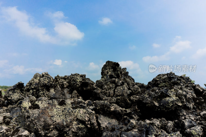 黑石岩石火山岩