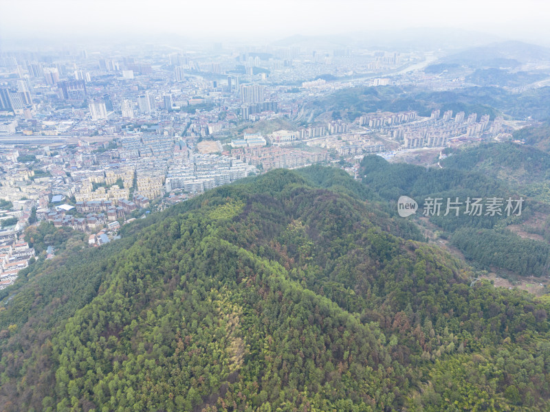 山川丘陵地貌航拍摄影图