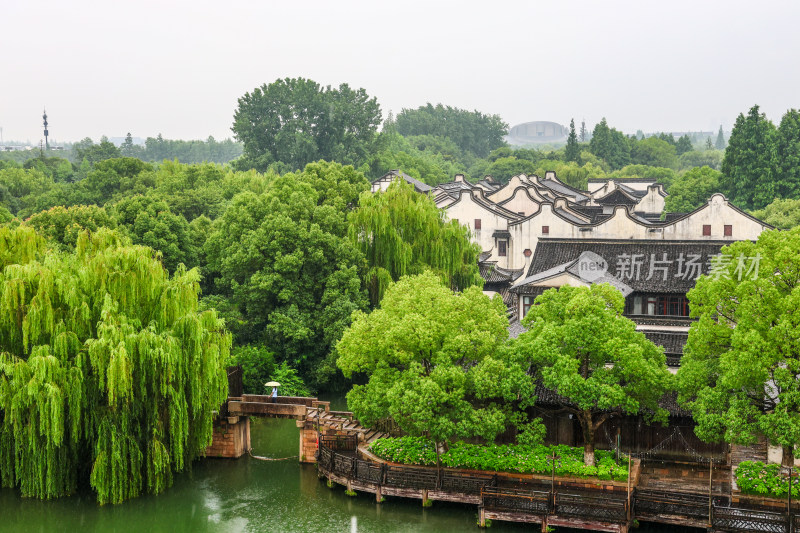 梅雨季的乌镇西栅美景