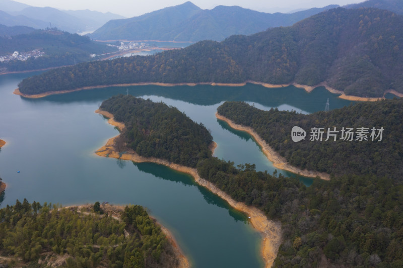 安徽太平湖洞天湾景区航拍风光