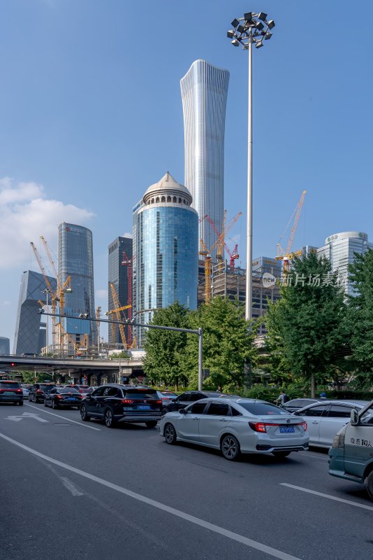 北京朝阳区国贸CBD建筑群