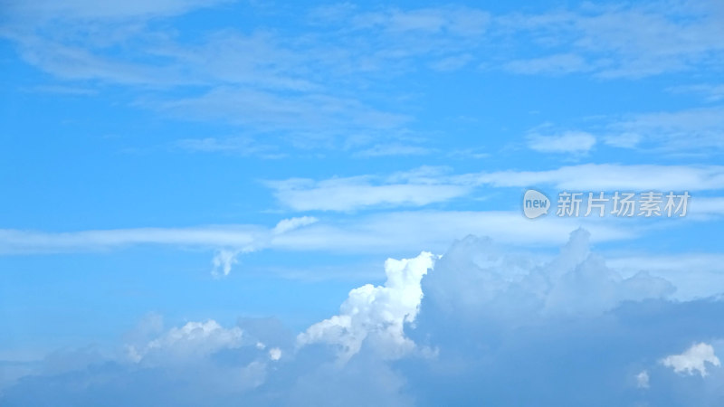 天空云朵照片蓝天白云延时夏天唯美天空云层