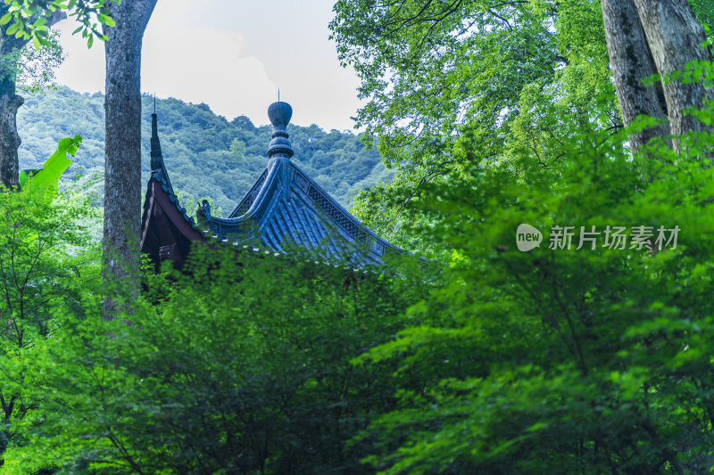 杭州飞来峰永福寺古建筑风光