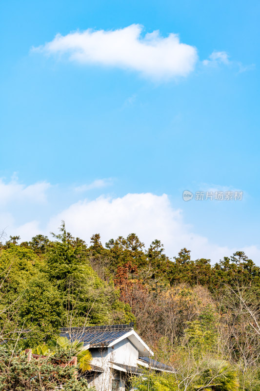 江苏镇江句容茅山风景区秋冬景观