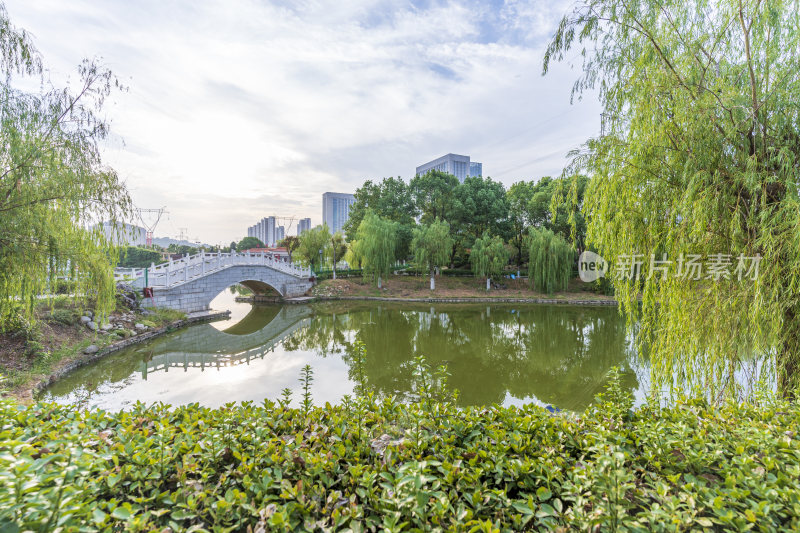 武汉江夏区谭鑫培公园风景