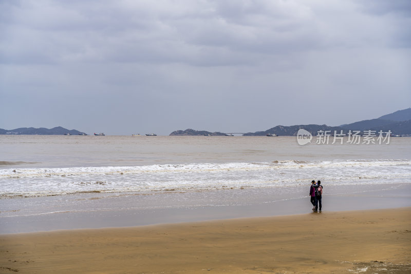 浙江普陀山千步沙风景