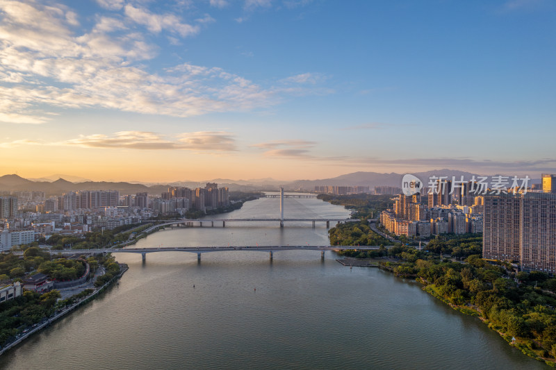 广东惠州城市风景航拍