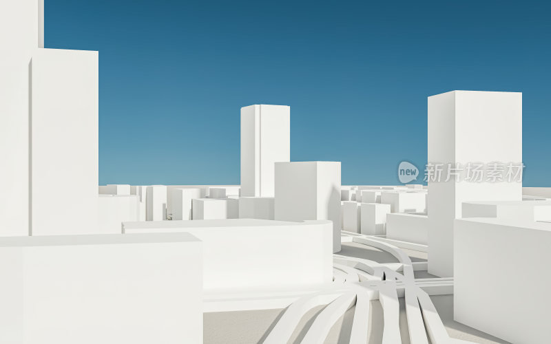 城市建筑道路模型