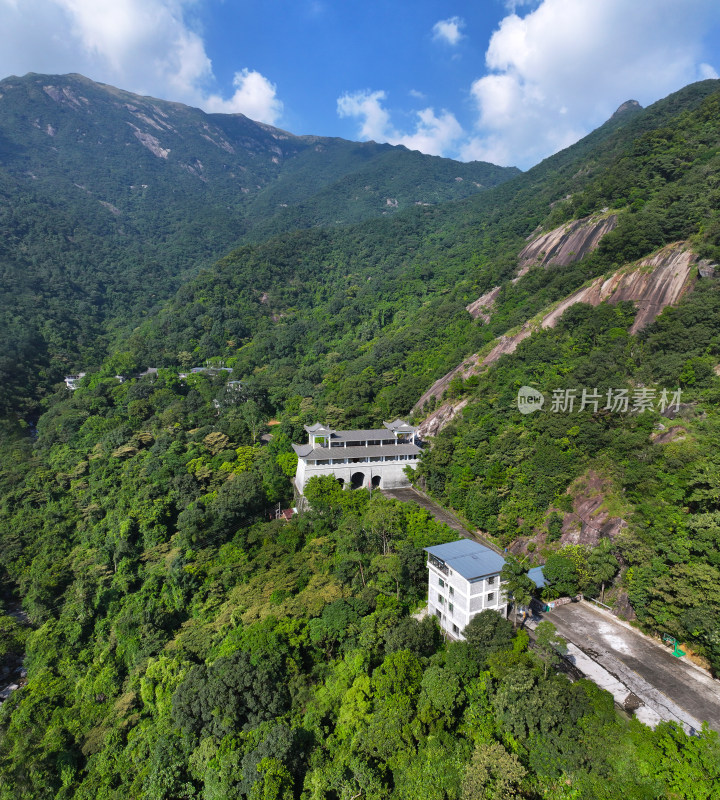 广东省惠州市博罗县罗浮山南楼寺航拍
