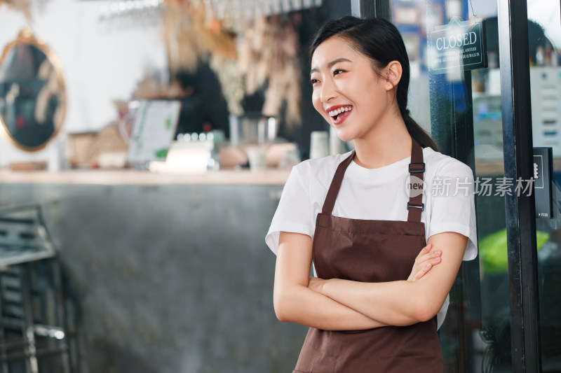 咖啡店的女服务员