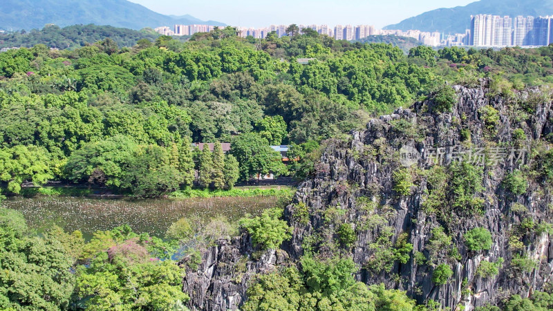 广东肇庆七星山5A景区星湖航拍