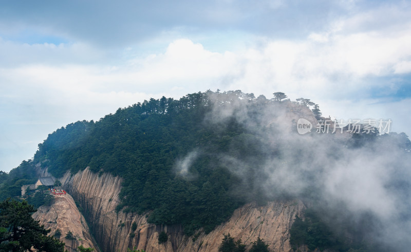 西岳华山日出日落朝霞晚霞云海美景