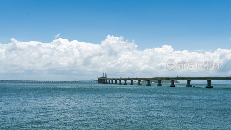 南澳大桥海上壮观大桥全景