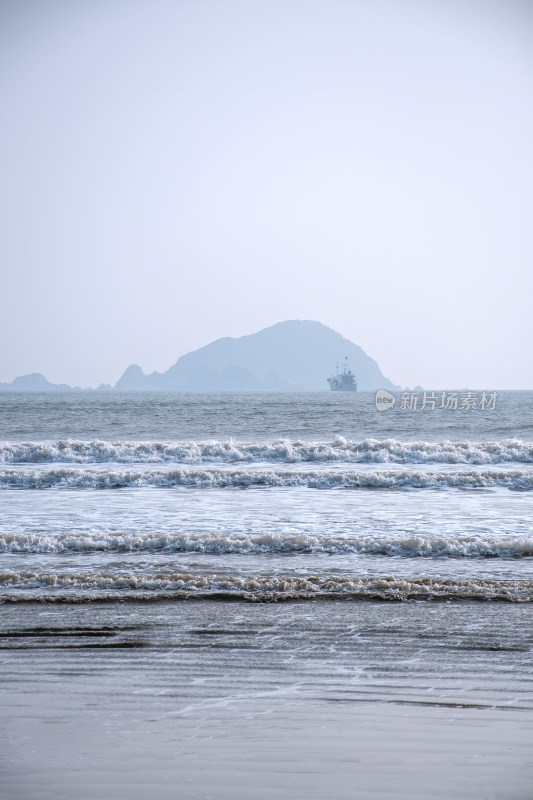 海洋海浪沙滩自然风景背景