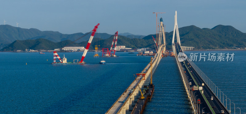 宁波象山港横山码头航拍景色
