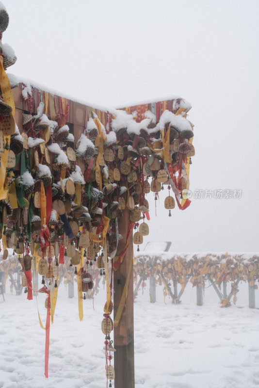 云南大理苍山洗马潭雪景