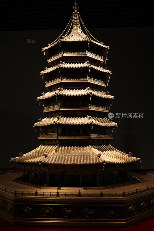 中国杭州工艺美术博物馆雷峰塔模型