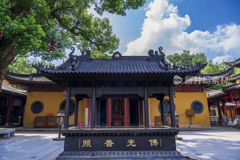 杭州西湖三天竺法镜寺古建筑风景