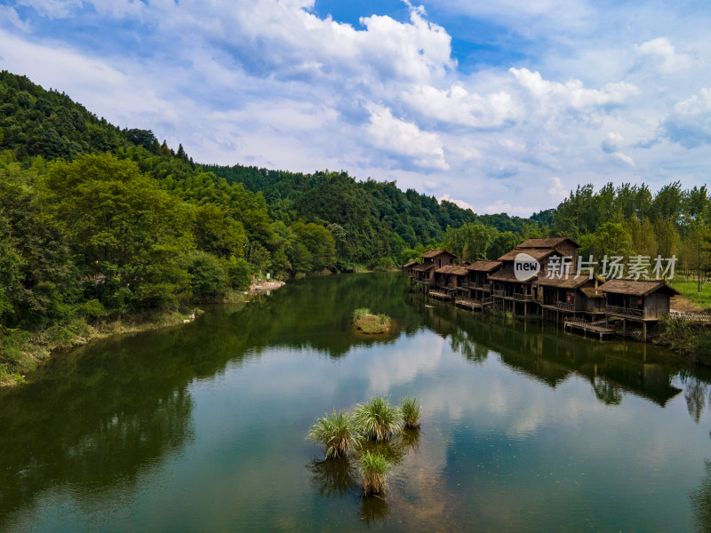 湖南常德桃花源 A景区航拍