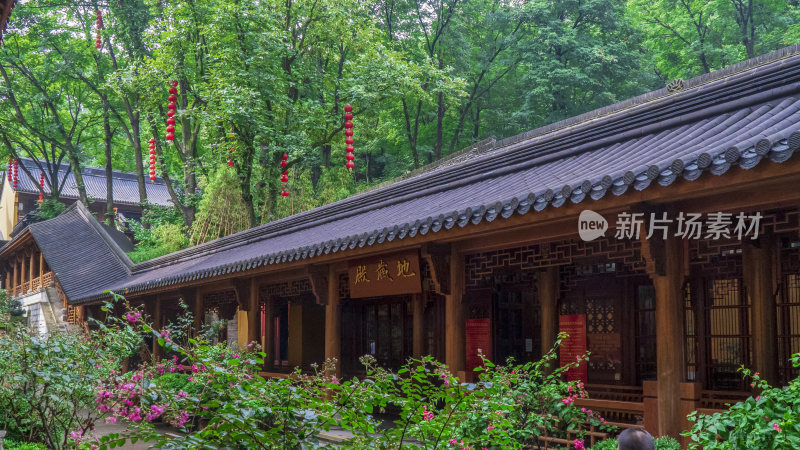 杭州飞来峰景区上天竺法喜禅寺古建筑