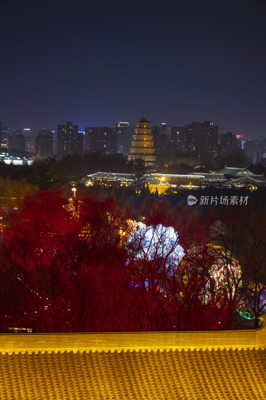 西安大雁塔夜景