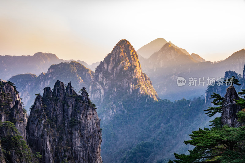 安徽黄山风景区自然风光